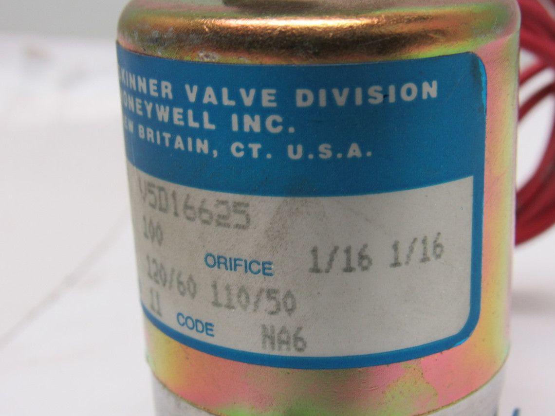 Honeywell/Skinner V5D16625 Solenoid Valve 100PSI 120V 1Ph 11 Watts