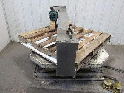 Stainless Steel Frame Plastic Slide Slider Bed Belt Conveyor 9"W x 72"L 3PH