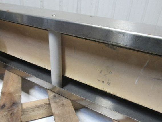 Stainless Steel Frame Plastic Slide Slider Bed Belt Conveyor 9"W x 72"L 3PH