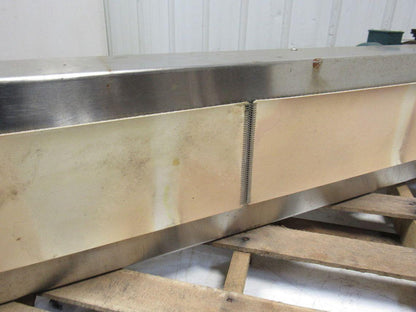 Stainless Steel Frame Plastic Slide Slider Bed Belt Conveyor 9"W x 72"L 3PH