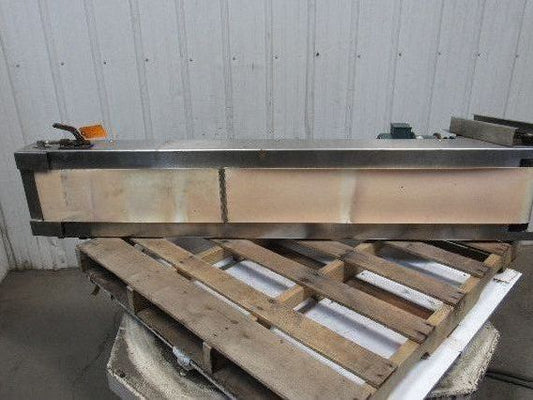 Stainless Steel Frame Plastic Slide Slider Bed Belt Conveyor 9"W x 72"L 3PH