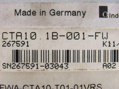 Indramat CTA10.1B-001-FW Operator Interface Panel Key Pad FWA-CTA-T01-01VRS