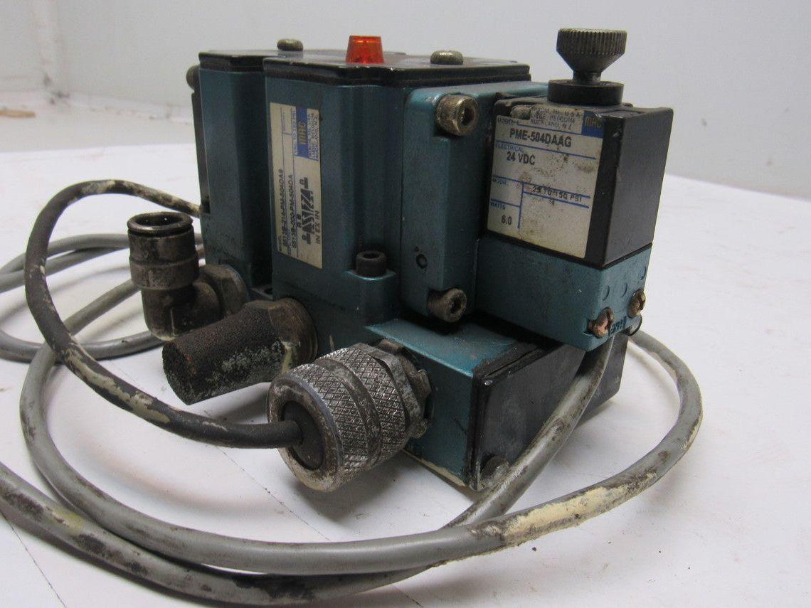 MAC 6513B-214-PM-504DA9 Solenoid Valve Vac-150PSI 24VDC Coil PME-504DAAG