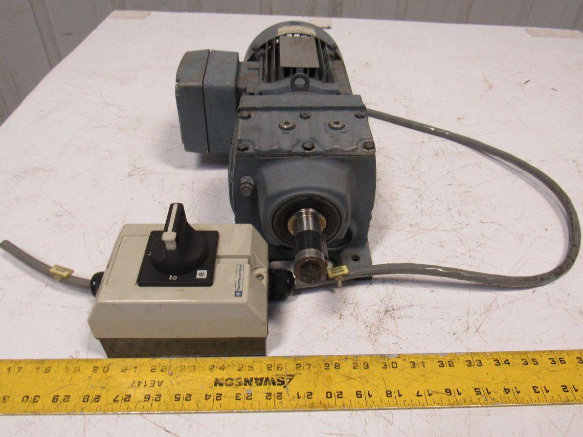 Sew Eurodrive R37 DT71C4/TF/IS 45:1 Ratio 0.25kW 38RPM 277/480V Gear Motor