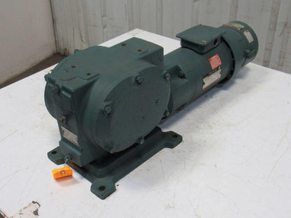 Reliance 56CM21B M626985001SR 1HP Gear Motor Box Drive w/ Brake 50:1 Ratio