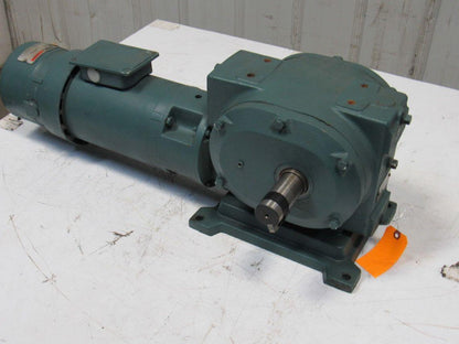 Reliance 56CM21B M626985001SR 1HP Gear Motor Box Drive w/ Brake 50:1 Ratio