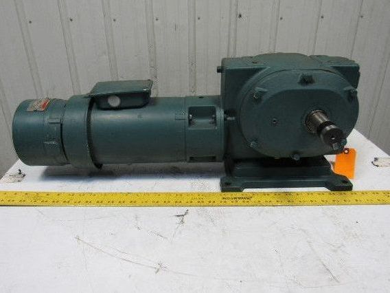 Reliance 56CM21B M626985001SR 1HP Gear Motor Box Drive w/ Brake 50:1 Ratio