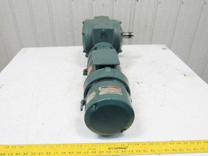 Reliance 56CM21B M626985001SR 1HP Gear Motor Box Drive w/ Brake 50:1 Ratio