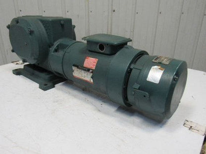 Reliance 56CM21B M626985001SR 1HP Gear Motor Box Drive w/ Brake 50:1 Ratio