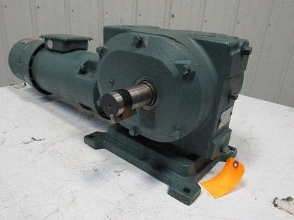 Reliance 56CM21B M626985001SR 1HP Gear Motor Box Drive w/ Brake 50:1 Ratio