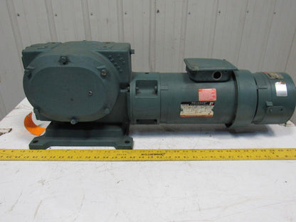Reliance 56CM21B M626985001SR 1HP Gear Motor Box Drive w/ Brake 50:1 Ratio