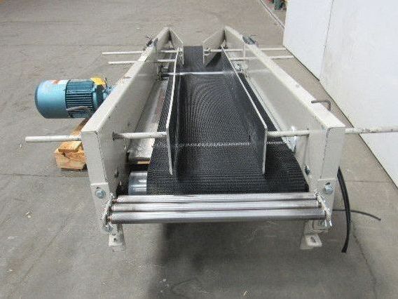 Adjustable Incline Slide Slider Bed Belt Conveyor 16"x 102" OAL  230/460V 3Ph