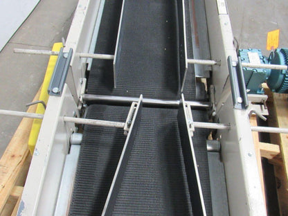 Adjustable Incline Slide Slider Bed Belt Conveyor 16"x 102" OAL  230/460V 3Ph