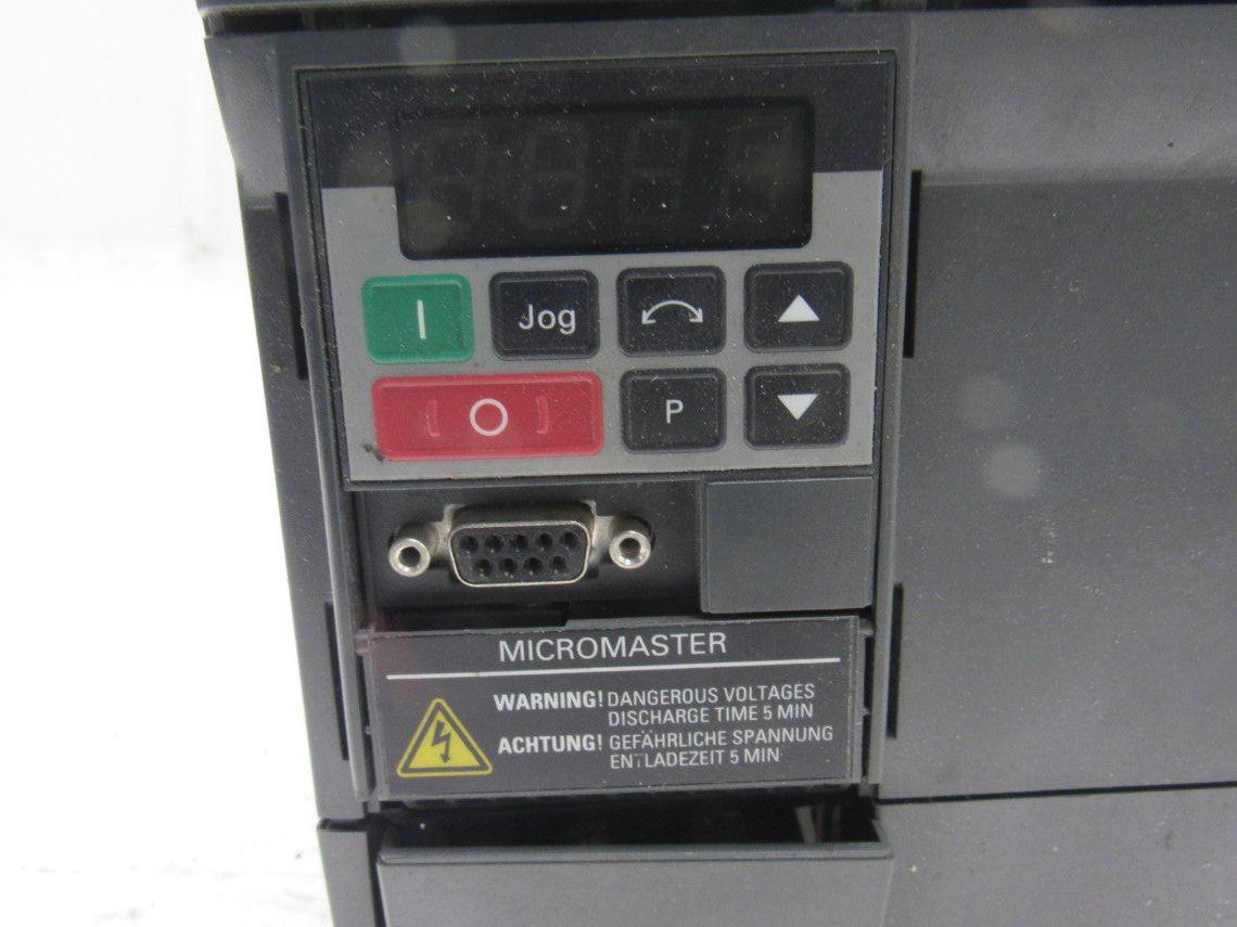 Siemens 6SE9217-3DB40 Drive 4Hp 400-500V Input 0-Input V Output 0-400 Hz Output