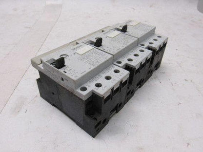 Siemens (1) 3VU1300-1NH00 & (2) 3VU1300-1MG00 Motor Starter W/Buss Connector