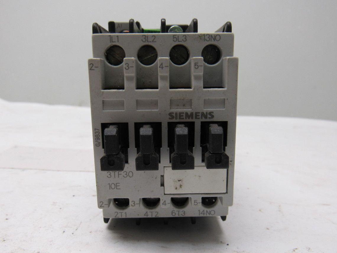 Siemens 3TF30 10E 3TF3010-0B Contactor 24VDC Coil 4 Pole