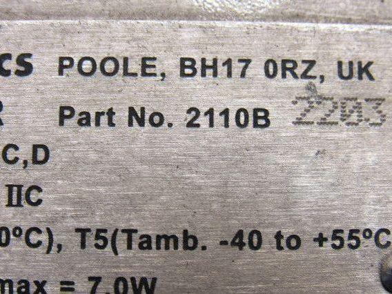 Zellweger Analytics 2110B2203 32VDC Apex Gas Detector Transmitter