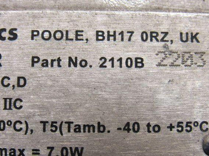 Zellweger Analytics 2110B2203 32VDC Apex Gas Detector Transmitter