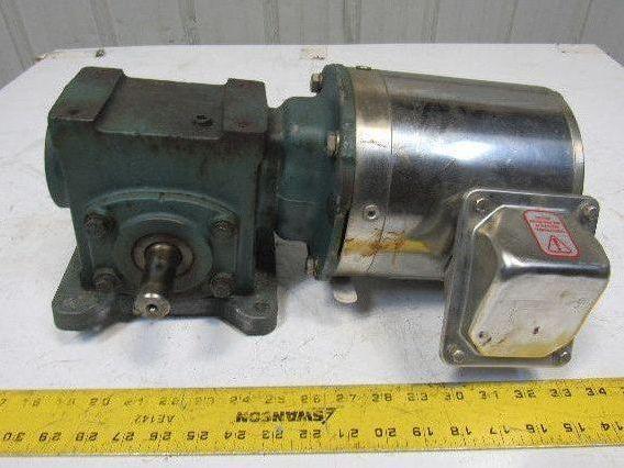Dodge 1/3 HP 17Q30L56 30:1 Ratio 58RPM LH Output 208-230/460V Gear Motor Reducer