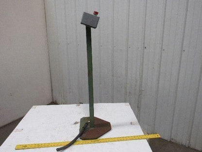 Straight Pedestal Column W/Base & 2 Button Box Electrical Enclosure