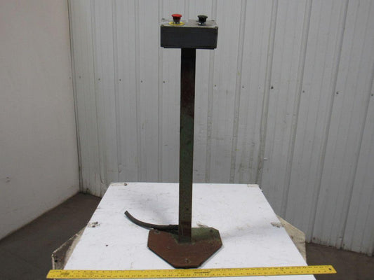 Straight Pedestal Column W/Base & 2 Button Box Electrical Enclosure