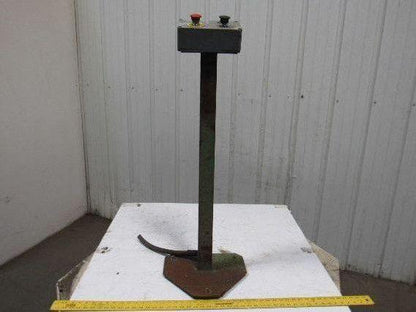 Straight Pedestal Column W/Base & 2 Button Box Electrical Enclosure