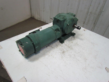 Reliance 140CM21B 1HP Electric Motor Gear Box Drive w/ Brake 50:1 Ratio 031395