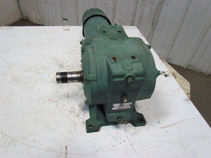 Reliance 140CM21B 1HP Electric Motor Gear Box Drive w/ Brake 50:1 Ratio 031395