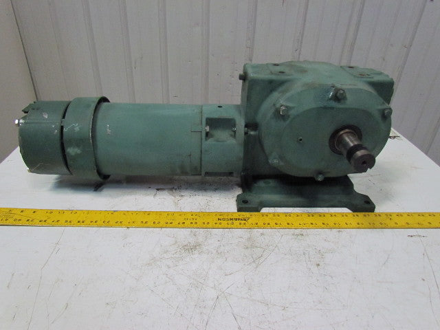 Reliance 140CM21B 1HP Electric Motor Gear Box Drive w/ Brake 50:1 Ratio 031395
