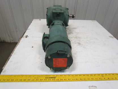 Reliance 140CM21B 1HP Electric Motor Gear Box Drive w/ Brake 50:1 Ratio 031395
