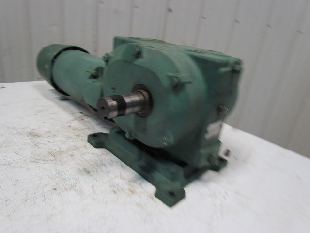 Reliance 140CM21B 1HP Electric Motor Gear Box Drive w/ Brake 50:1 Ratio 031395
