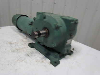 Reliance 140CM21B 1HP Electric Motor Gear Box Drive w/ Brake 50:1 Ratio 031395