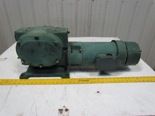 Reliance 140CM21B 1HP Electric Motor Gear Box Drive w/ Brake 50:1 Ratio 031395