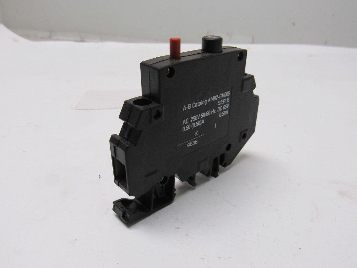 Allen Bradley 1492-GH005 0.5 A Circuit Breaker 250V 50/60Hz DC 65V Lot Of 6