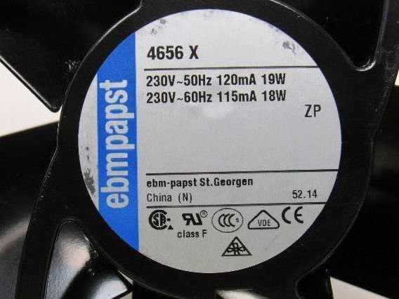 Ebmpapst 4656X 230V 50/60Hz AC Tubeaxial Fan  119x119x38mm