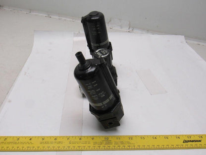 ARO 200 PSI 13.8 Bar Steel Bowl Airline Filter Regulator Lubricator FRL