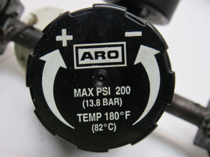ARO 200 PSI 13.8 Bar Steel Bowl Airline Filter Regulator Lubricator FRL