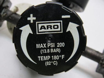 ARO 200 PSI 13.8 Bar Steel Bowl Airline Filter Regulator Lubricator FRL