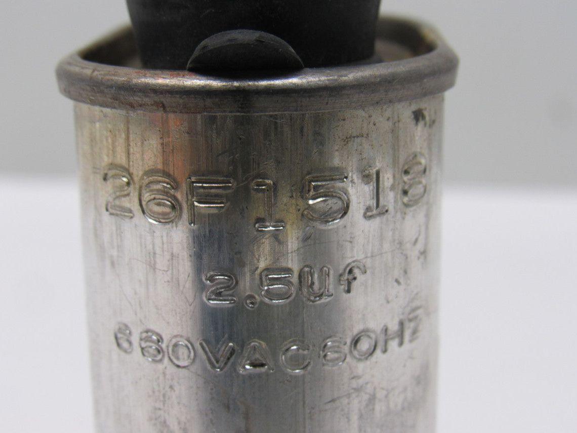 General Electric 26F1518 660VAC 2.5uF Capacitor