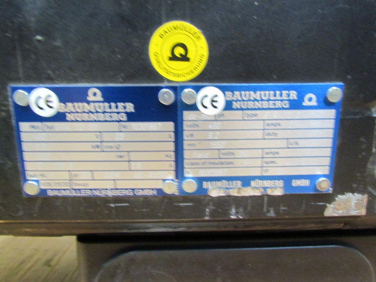 Baumuller GNA 112 SN DC Shunt-Wound Electric Motor 9.2Kw 480V 310 field Volts