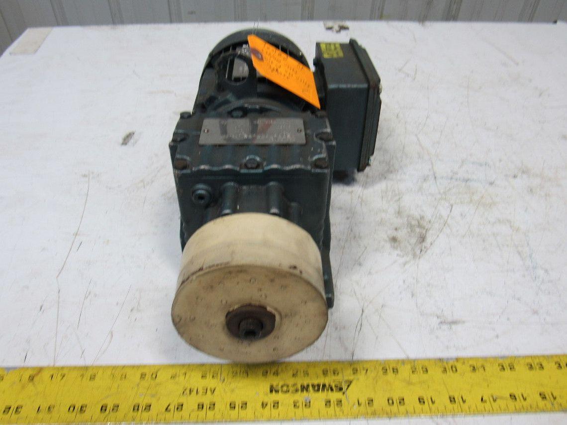 Sew R27DT71G4 61.30:1 Ratio 28RPM 1/3Hp 230/460V Inline Gear Motor