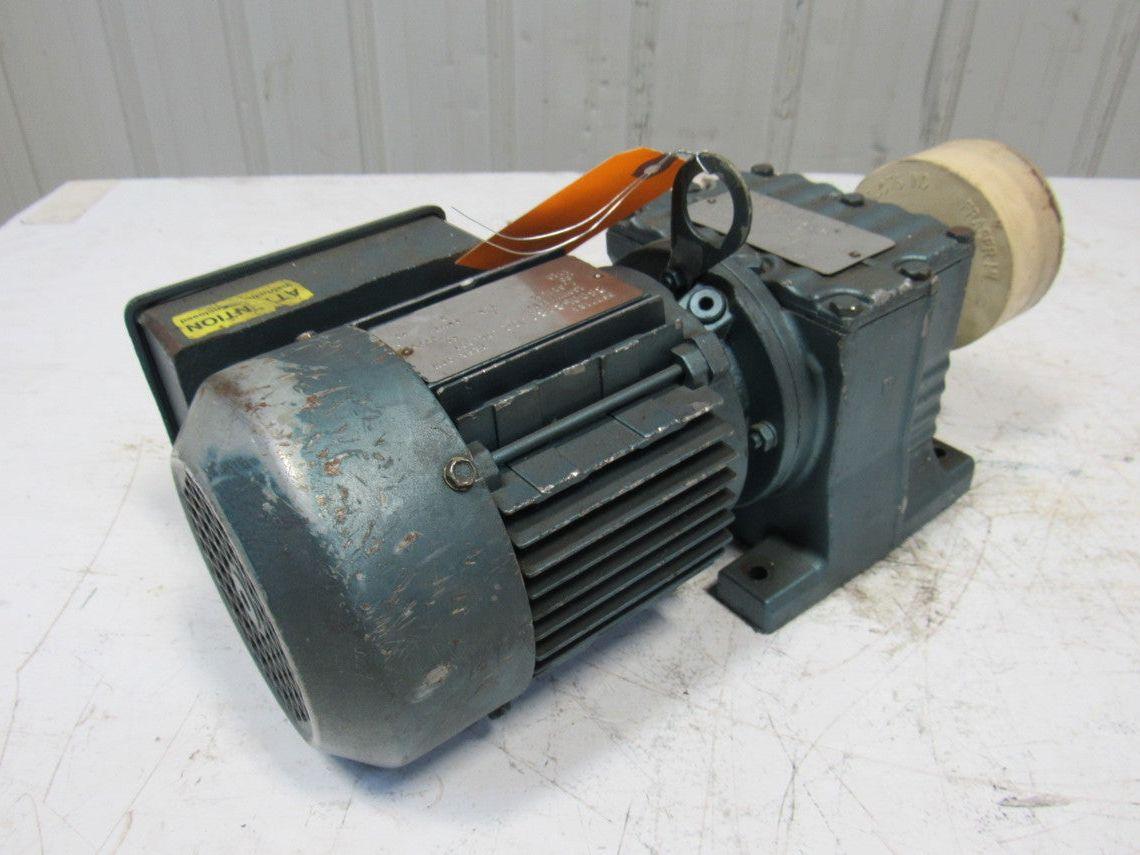 Sew R27DT71G4 61.30:1 Ratio 28RPM 1/3Hp 230/460V Inline Gear Motor
