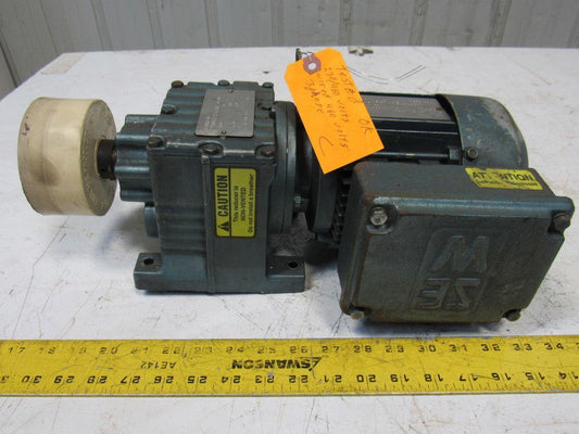 Sew R27DT71G4 61.30:1 Ratio 28RPM 1/3Hp 230/460V Inline Gear Motor