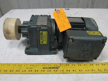 Sew R27DT71G4 61.30:1 Ratio 28RPM 1/3Hp 230/460V Inline Gear Motor