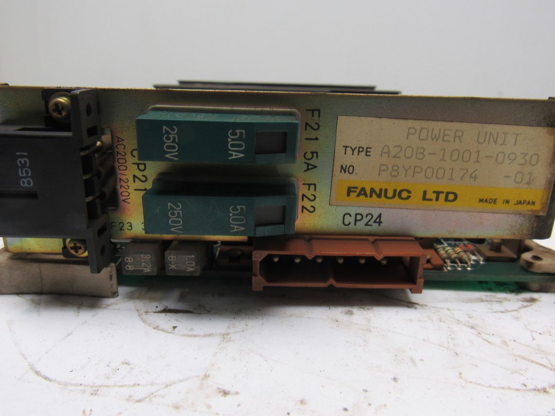Fanuc A20B-1001-0930 Power Supply Unit Circuit Board CPU CRT CNC