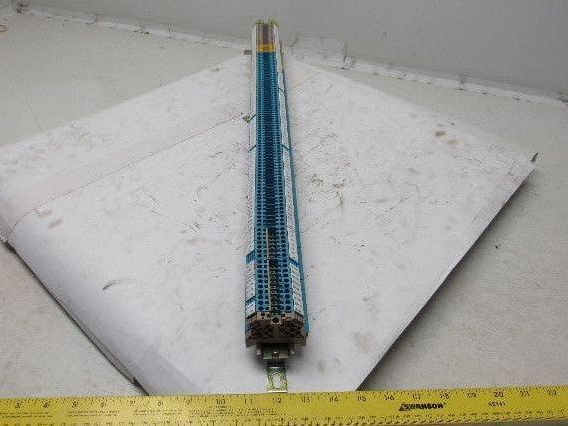 Weidmuller WDU 4 Feed Thru Terminal Contact Block Assembly 100+ DIN Rail Mounted