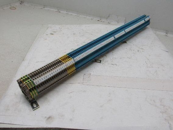 Weidmuller WDU 4 Feed Thru Terminal Contact Block Assembly 100+ DIN Rail Mounted