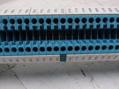 Weidmuller WDU 4 Feed Thru Terminal Contact Block Assembly 100+ DIN Rail Mounted