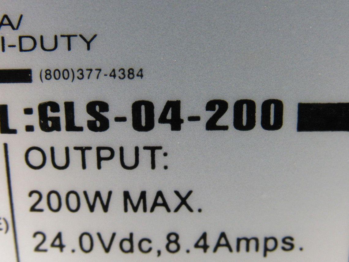 Sola Hevi-Duty GLS-04-200 Switching Power Supply 200W 24V 8.4A