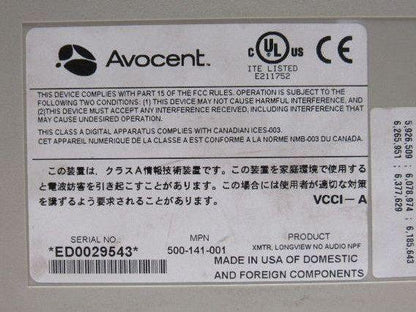 Avocent 500-141-001 Longview KVM Extender Transmitter